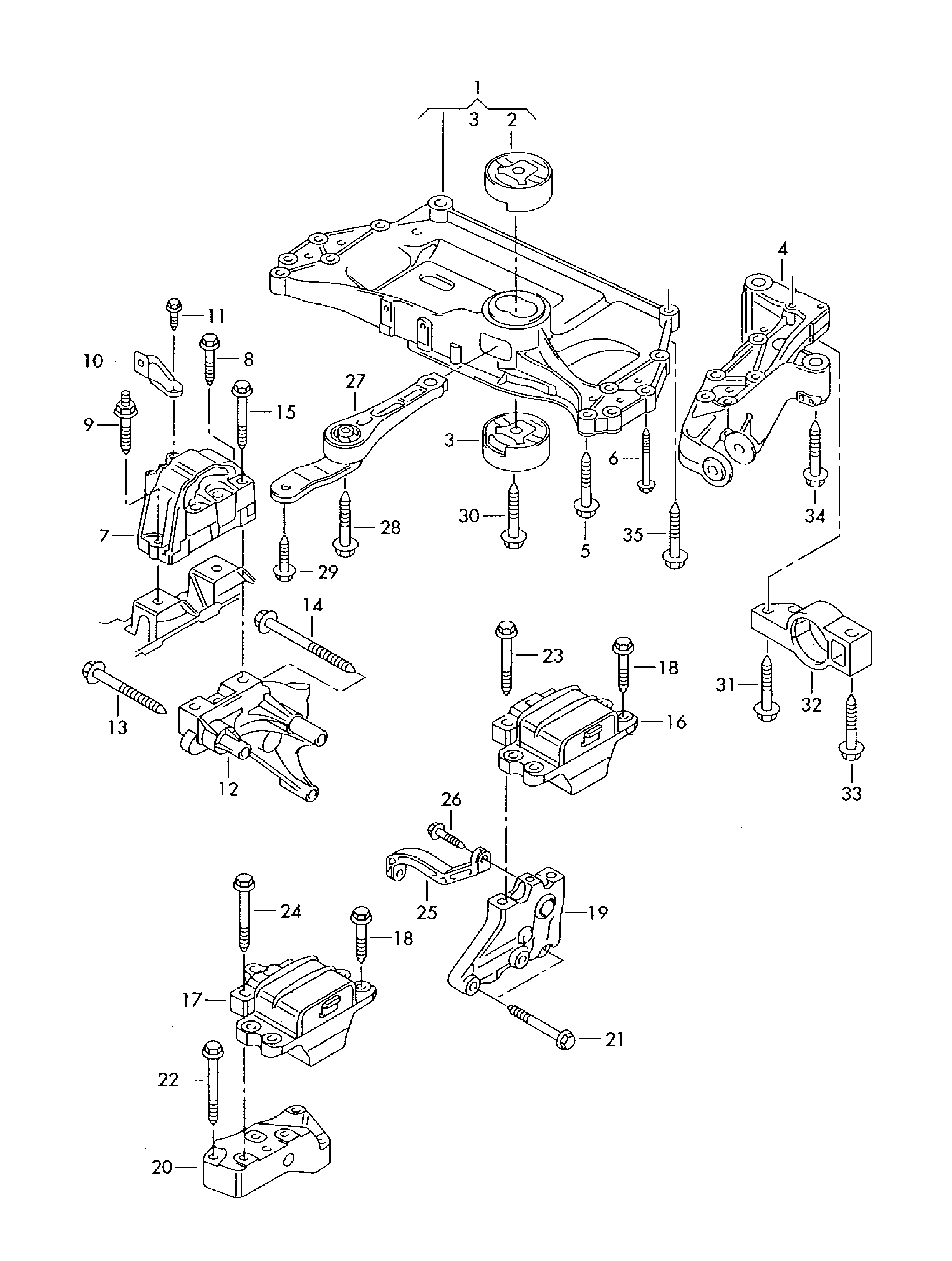 Seat 1K0 199 868 B - Suport motor aaoparts.ro