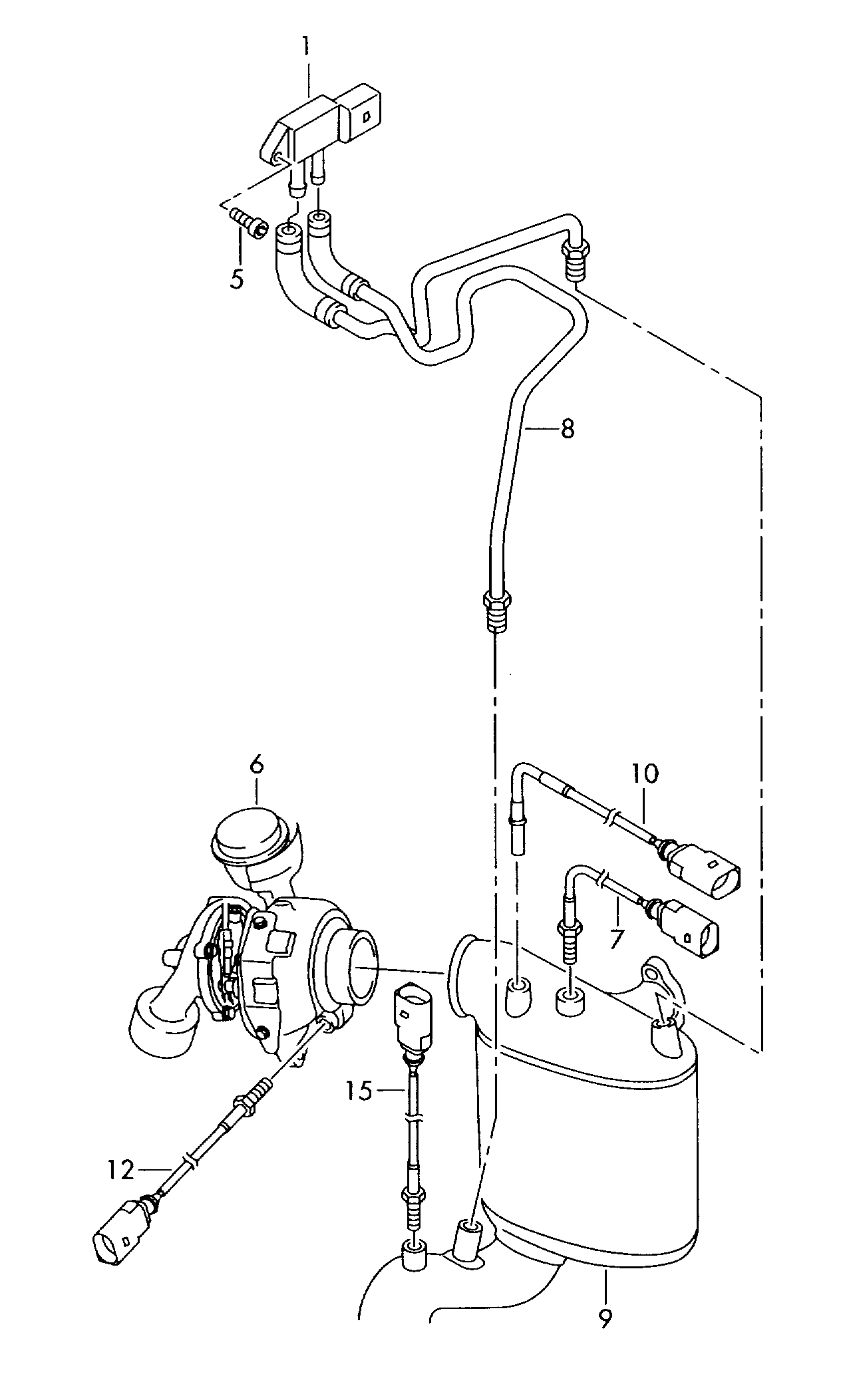 Delphi TS30154 - Senzor, temperatura gaze evacuare aaoparts.ro