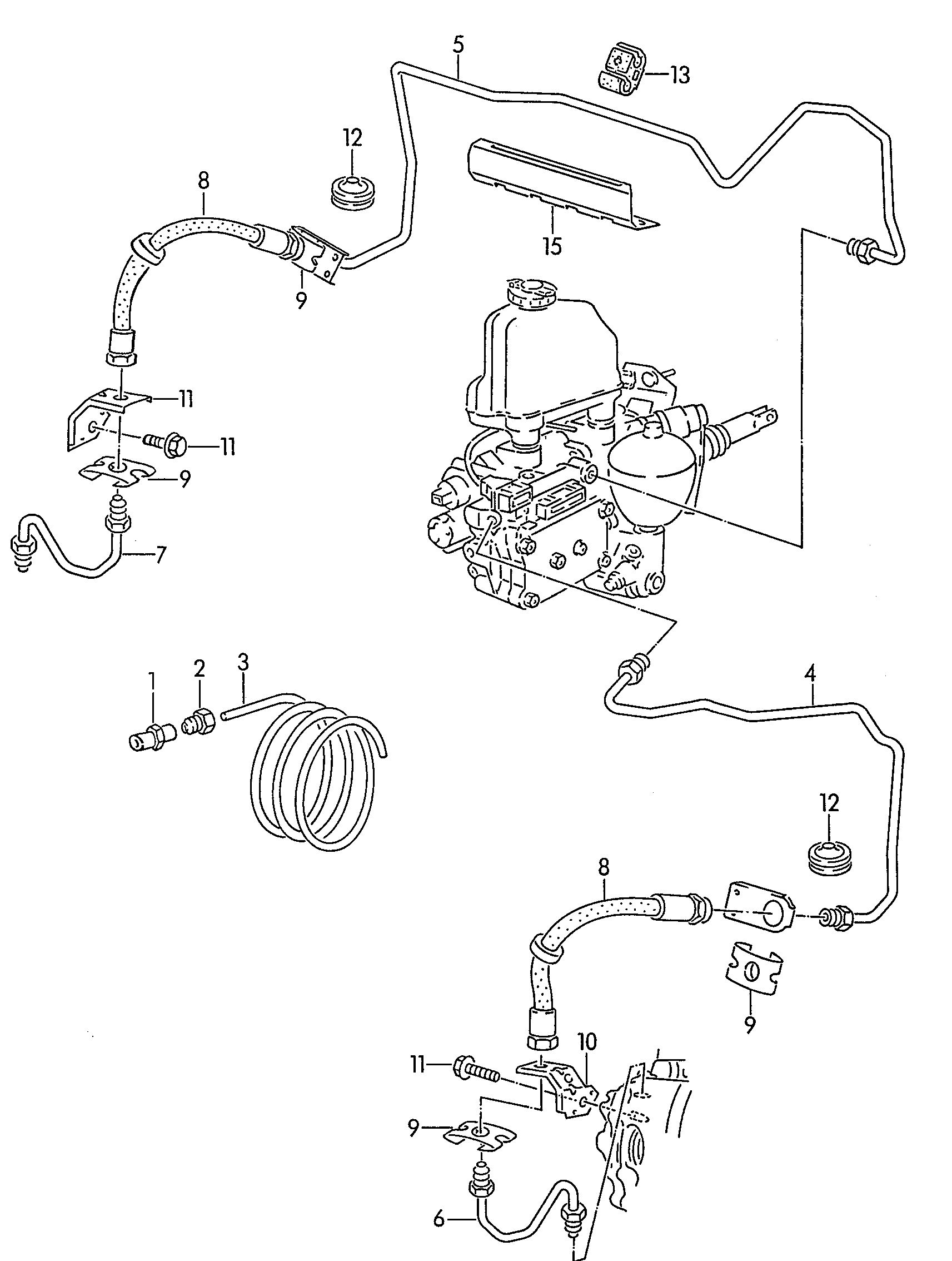 VAG 535 611 701 - Furtun frana aaoparts.ro