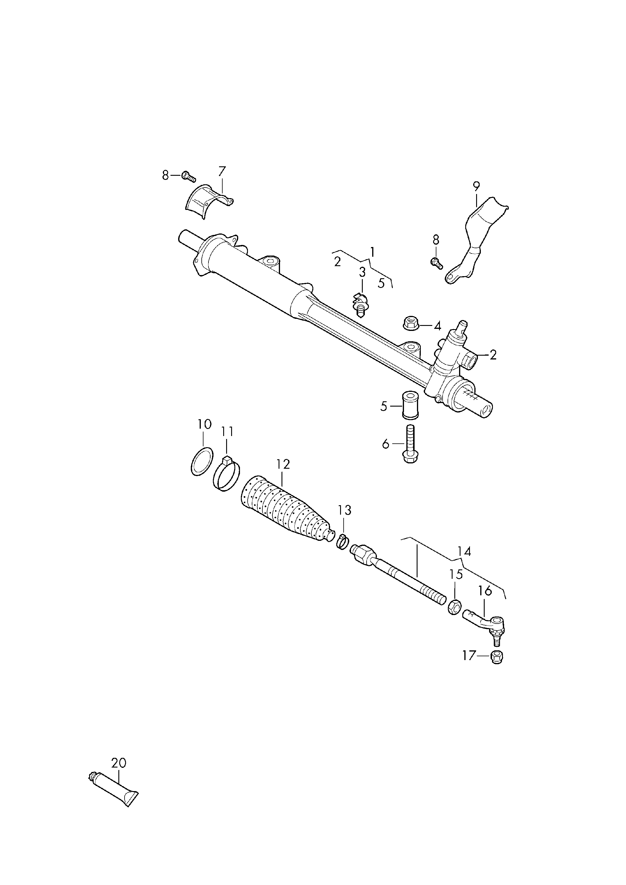 VAG 7L0422405 - Caseta directie aaoparts.ro