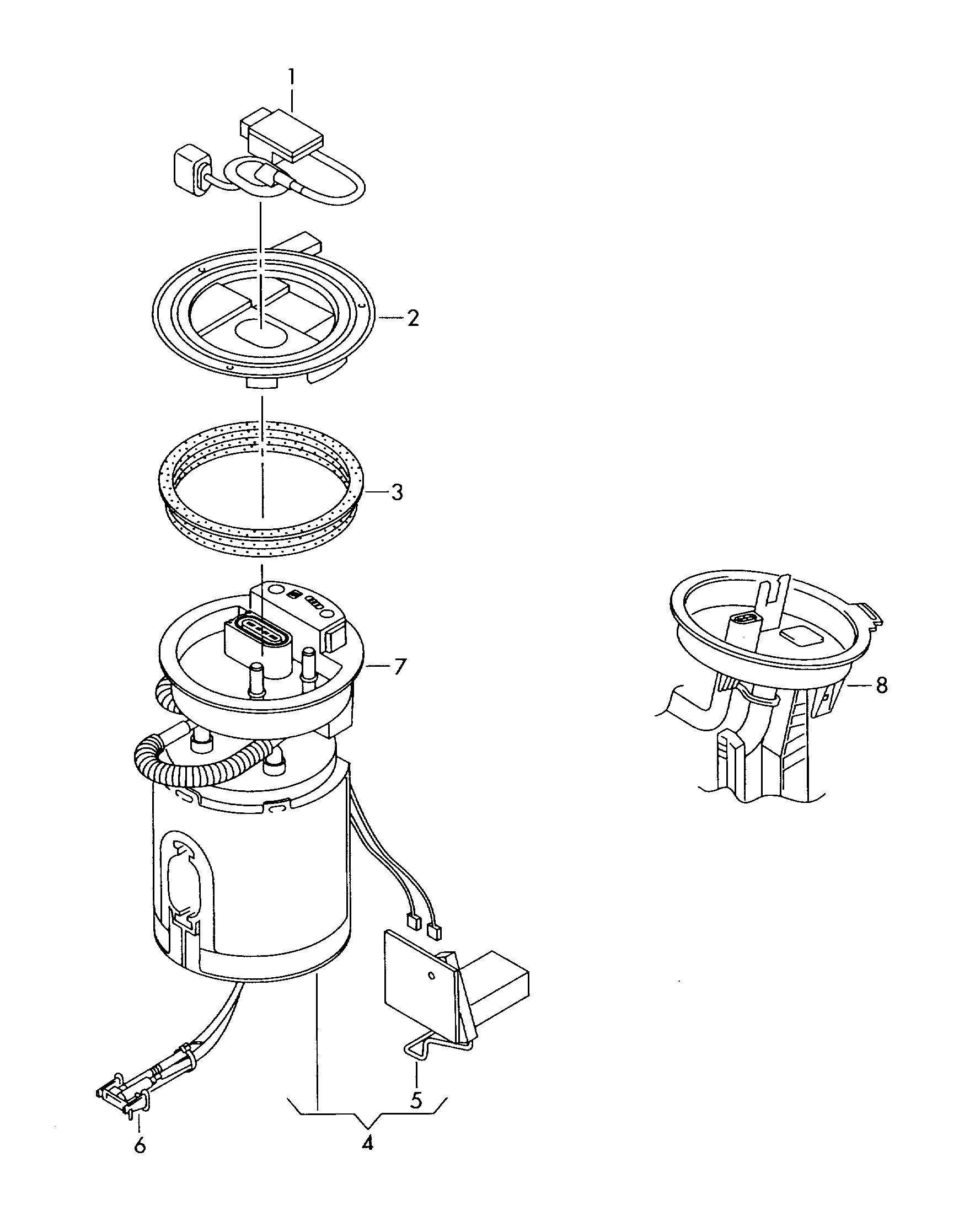 HELLA 8TF 358 303-161 - Modul alimentare combustibil aaoparts.ro