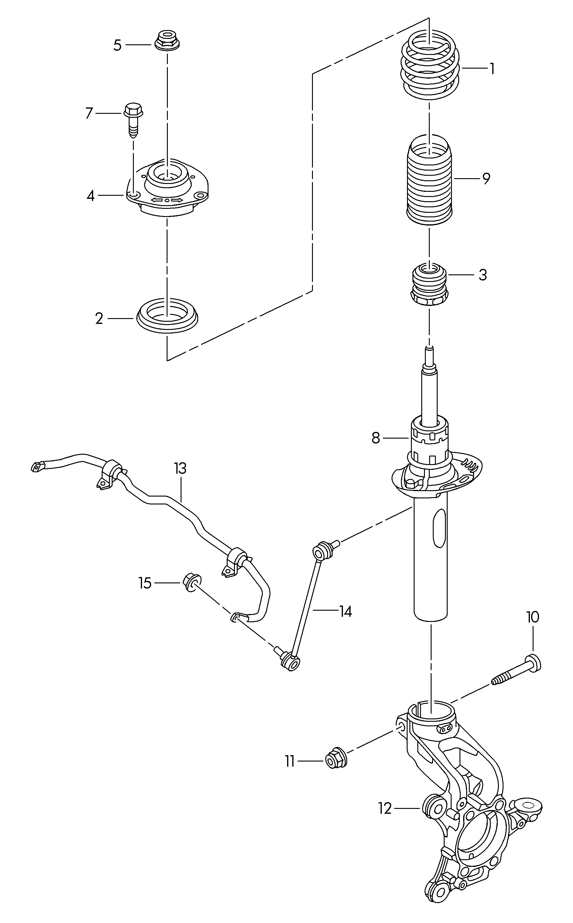 VW 5C0 413 031 AK - Amortizor aaoparts.ro