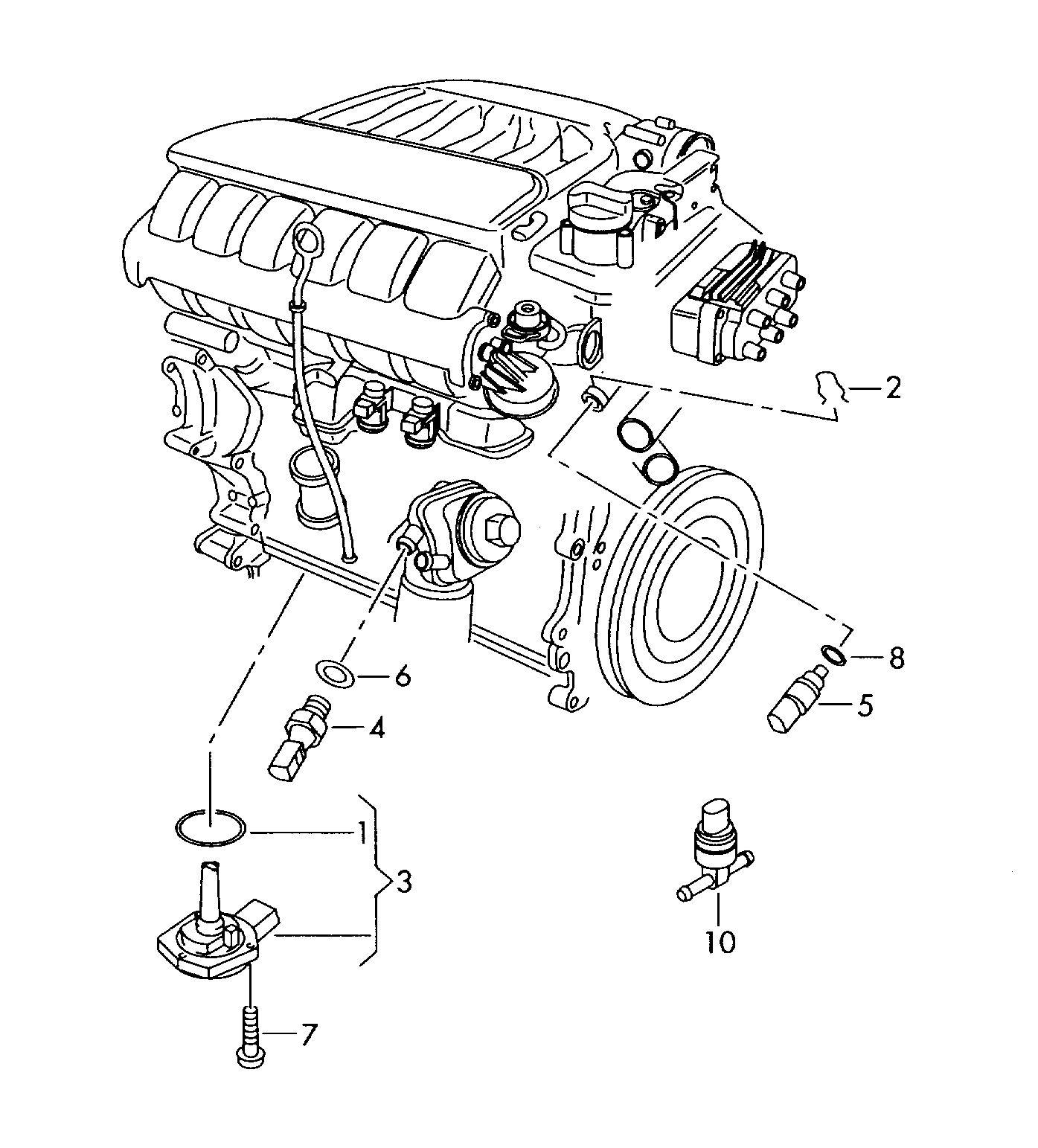 VW 070 919 501 D - Senzor,temperatura lichid de racire aaoparts.ro