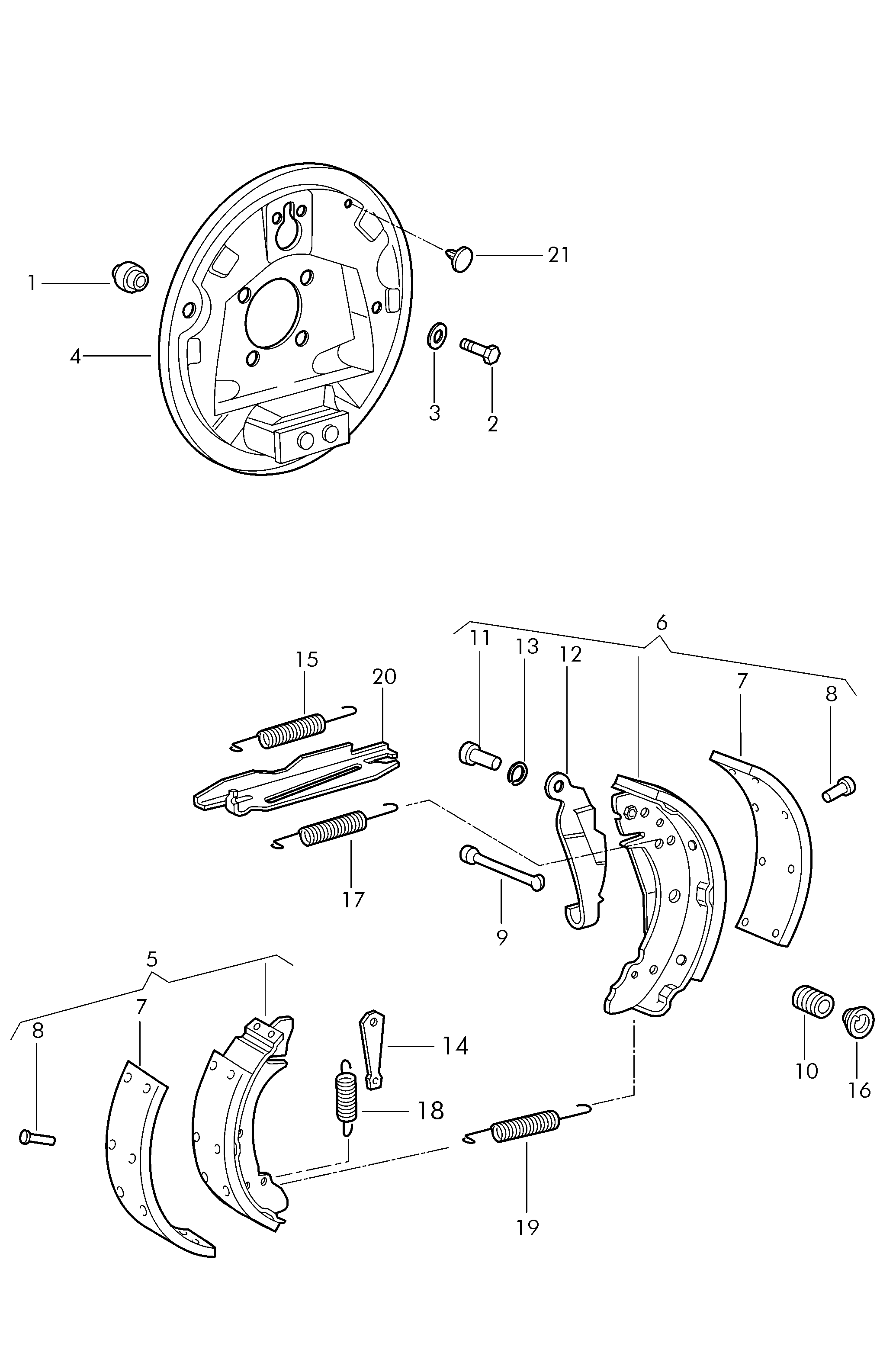 Seat 3096095271 - Set saboti frana aaoparts.ro