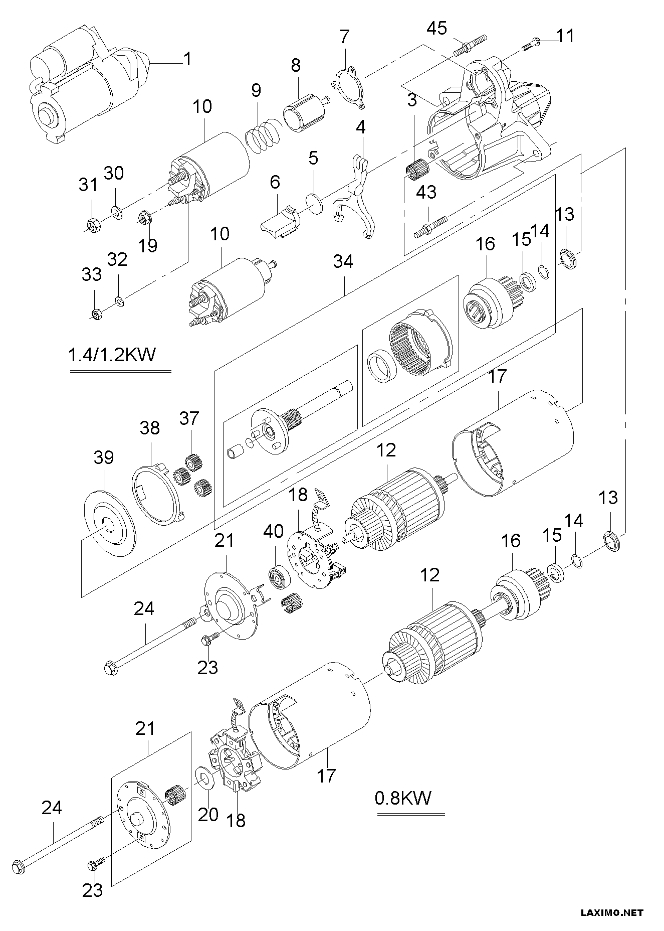 DAEWOO 96208781 - Starter aaoparts.ro