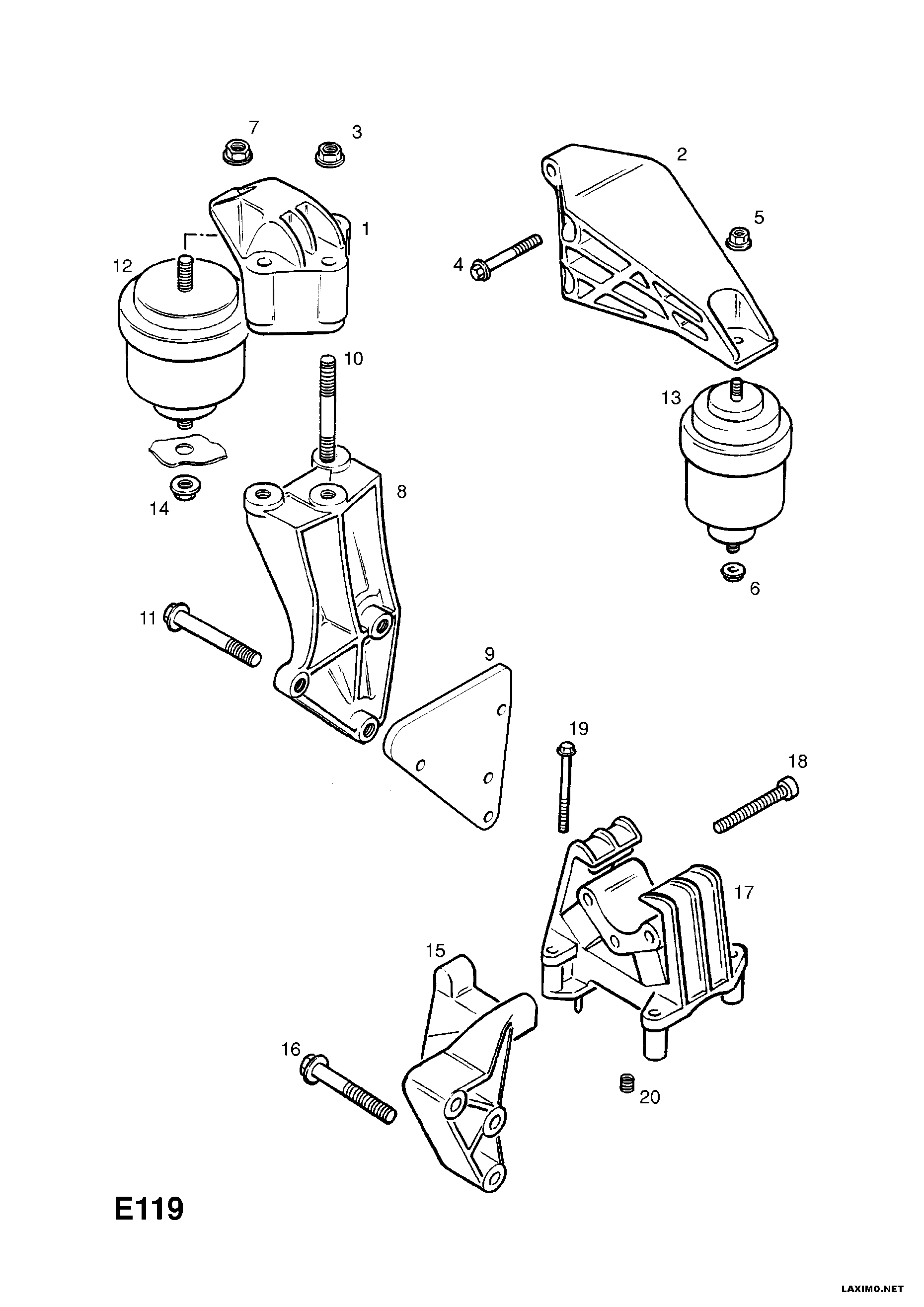 Opel 6 84 680 - Suport motor aaoparts.ro